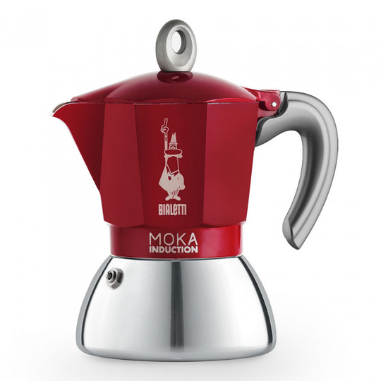 Mutteripannu Bialetti "Moka Induction Red 4 cups"
