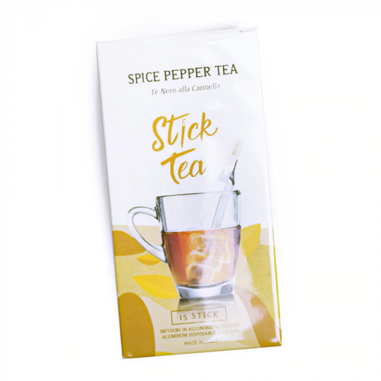 Musta tee mausteiden ja kanelin kera Stick Tea "Spice Pepper Tea", 15 kpl.