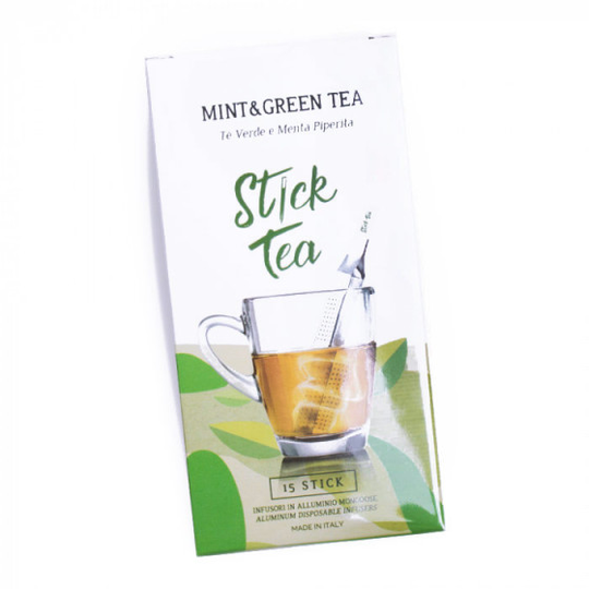Piparmintulla maustettu vihreä tee Stick Tea "Mint&Green Tea", 15 kpl.