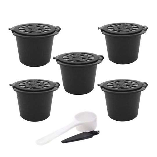 5 x uudelleenkäytettävät kahvikapselit