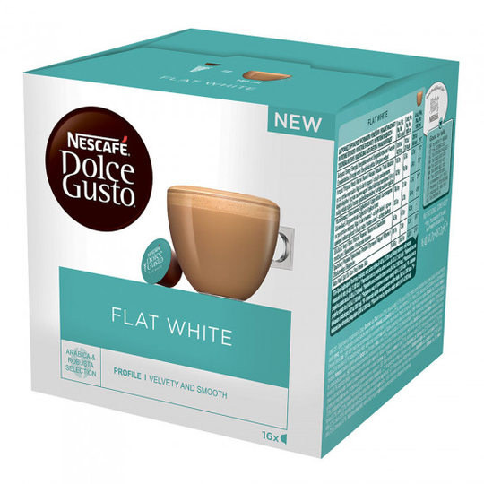 Dolce Gusto® koneisiin sopivat kahvikapselit NESCAFÉ Dolce Gusto "Flat White", 16 kpl.
