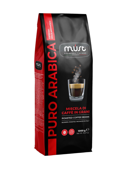 Puro arabica -kahvipavut 1000 g