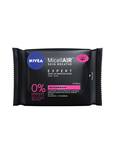 Micellair expert waterproof make-up removing wipes -meikinpuhdistusliinat 20 kpl