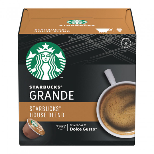 NESCAFÉ® Dolce Gusto® koneisiin sopivat kahvikapselit Starbucks "House Blend Grande", 12kpl.