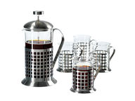 Pressopannu 0,6 l ja 4 mukia