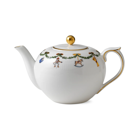 Royal Copenhagen Star Fluted Christmas teekannu 140 cl