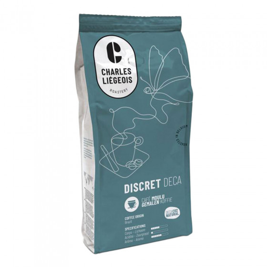 Kofeiiniton jauhettu kahvi Charles Liégeois "Discret Deca", 250 g